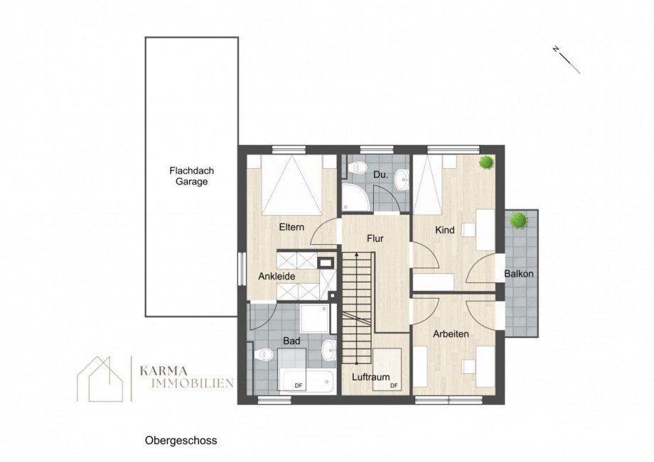Grundriss OG Einfamilienhaus Friesenheim