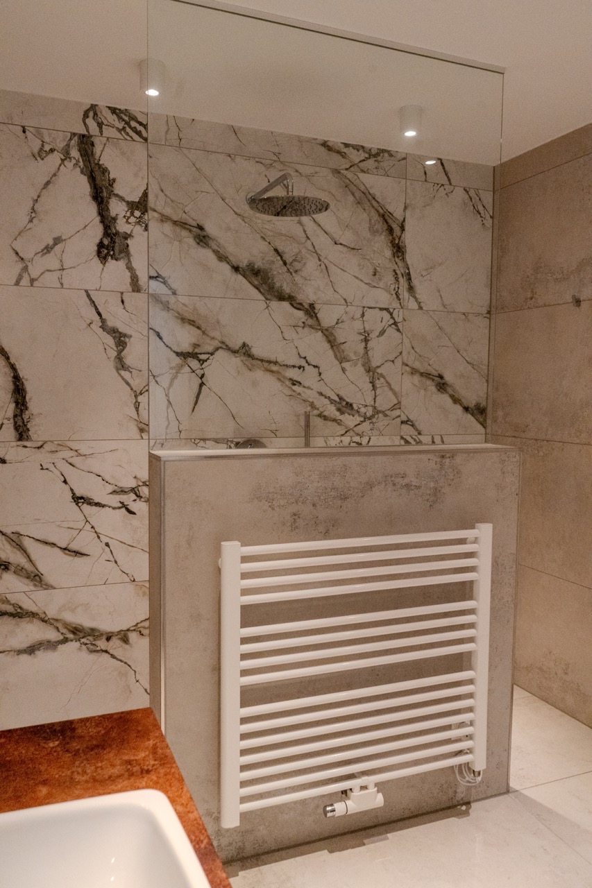 Elegante Walk-in-Dusche Penthousewohnung M�nster-Sarmsheim