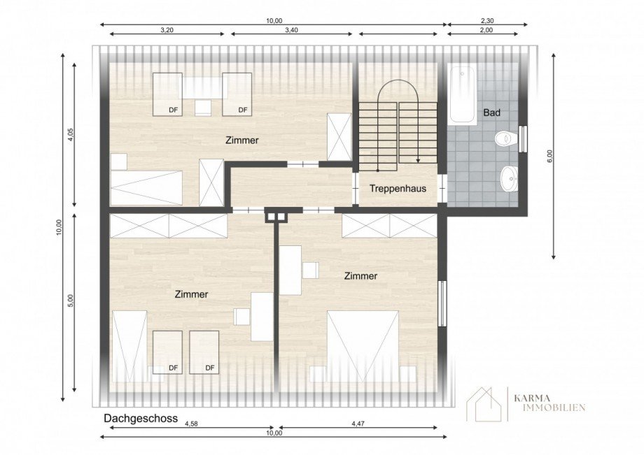 Grundriss_DG Zweifamilienhaus Geisenheim