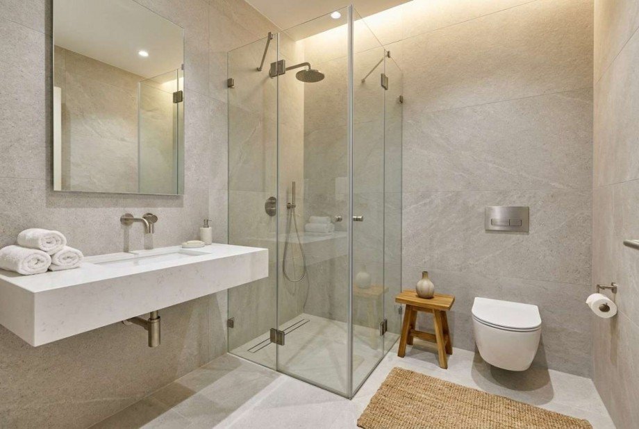 Beispielhafte Visualisierung Duschbad Wohnung Mainz