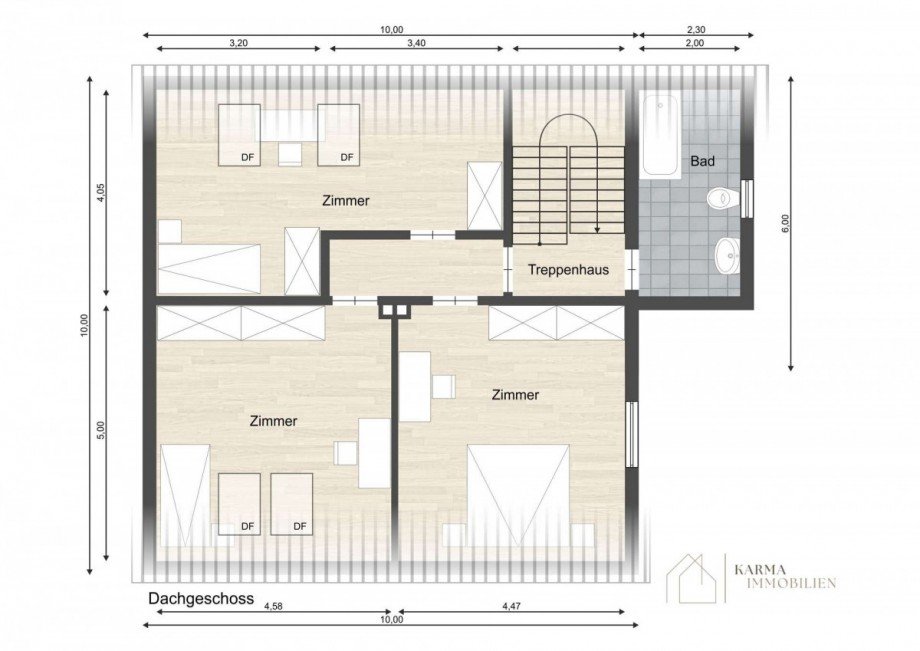 Grundriss_DG Zweifamilienhaus Geisenheim