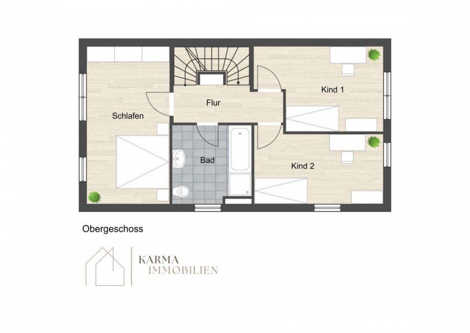 Obergeschoss Einfamilienhaus Mainz