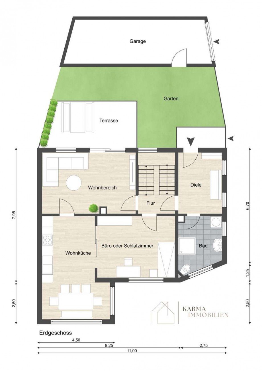 Erdgeschoss Einfamilienhaus Geisenheim