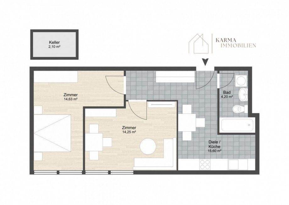 Grundriss Etagenwohnung Mainz