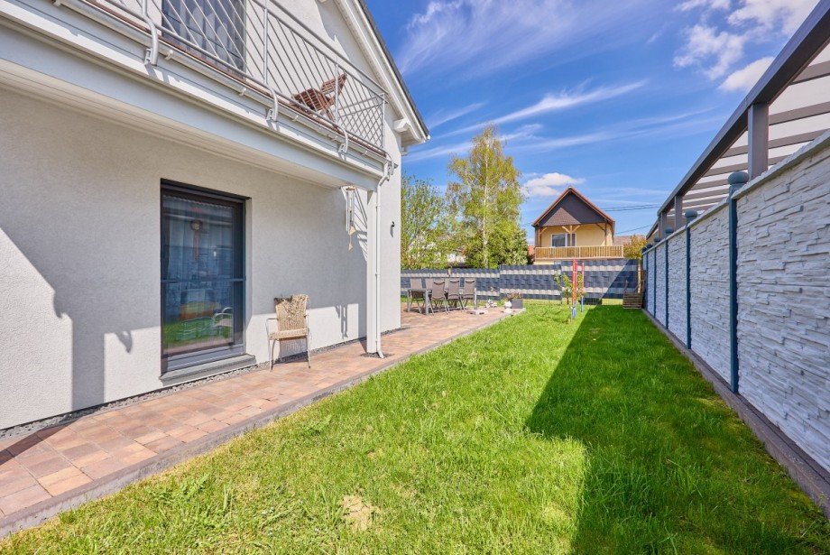 Blick in den Garten Einfamilienhaus Friesenheim