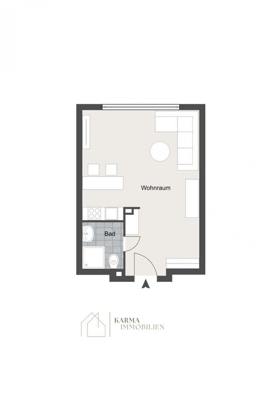 Grundriss - Teilungsoption Apartment Wohnung Mainz