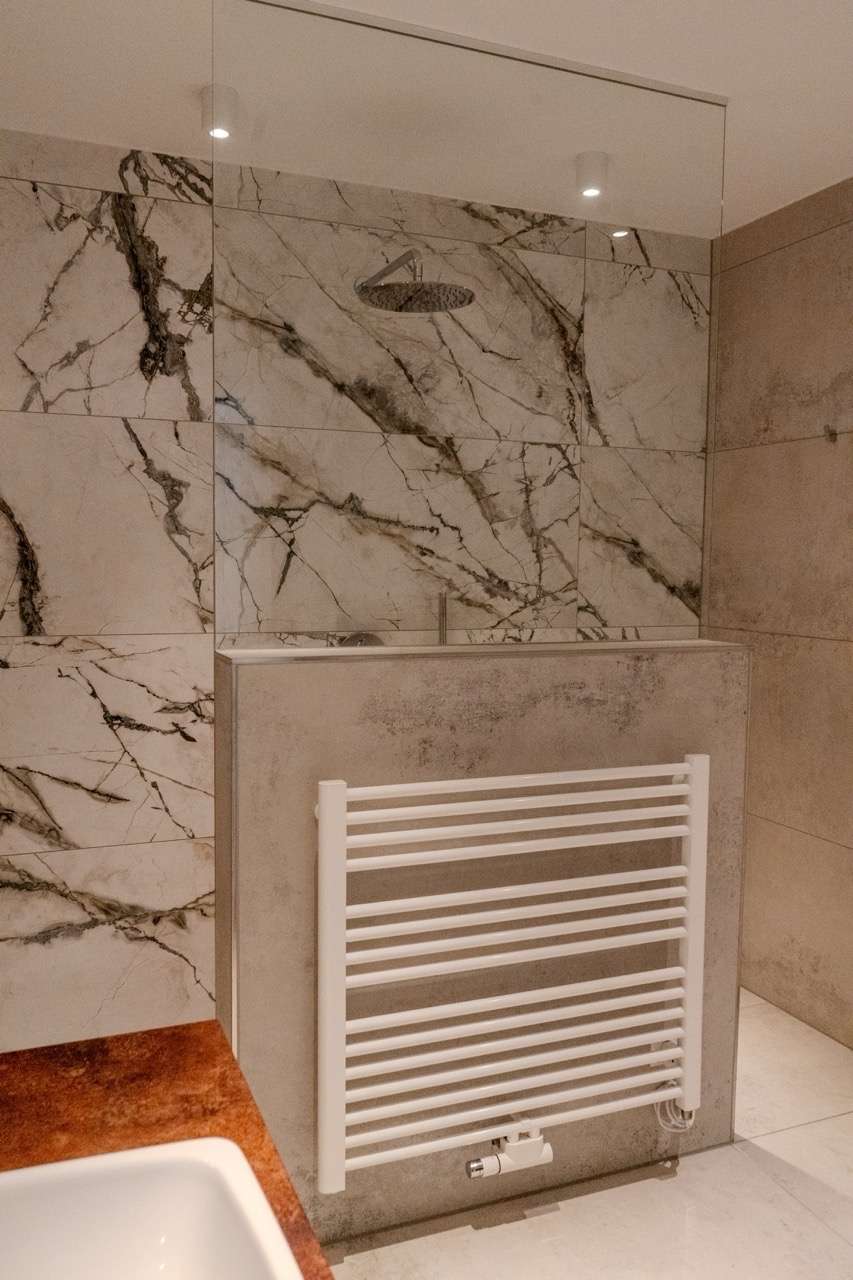 Elegante Walk-in-Dusche Penthousewohnung M�nster-Sarmsheim