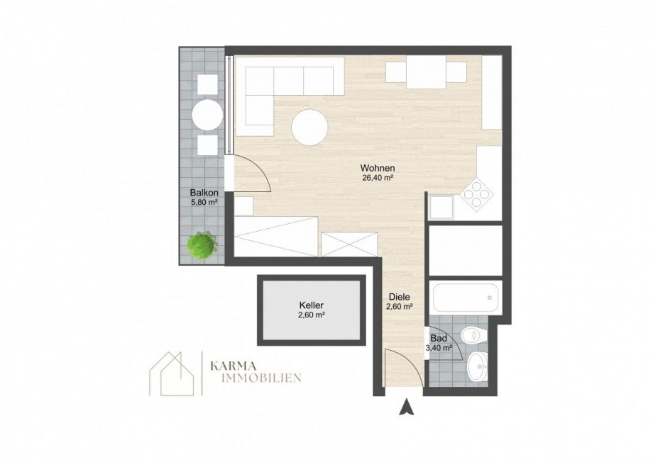 Grundriss Etagenwohnung Mainz